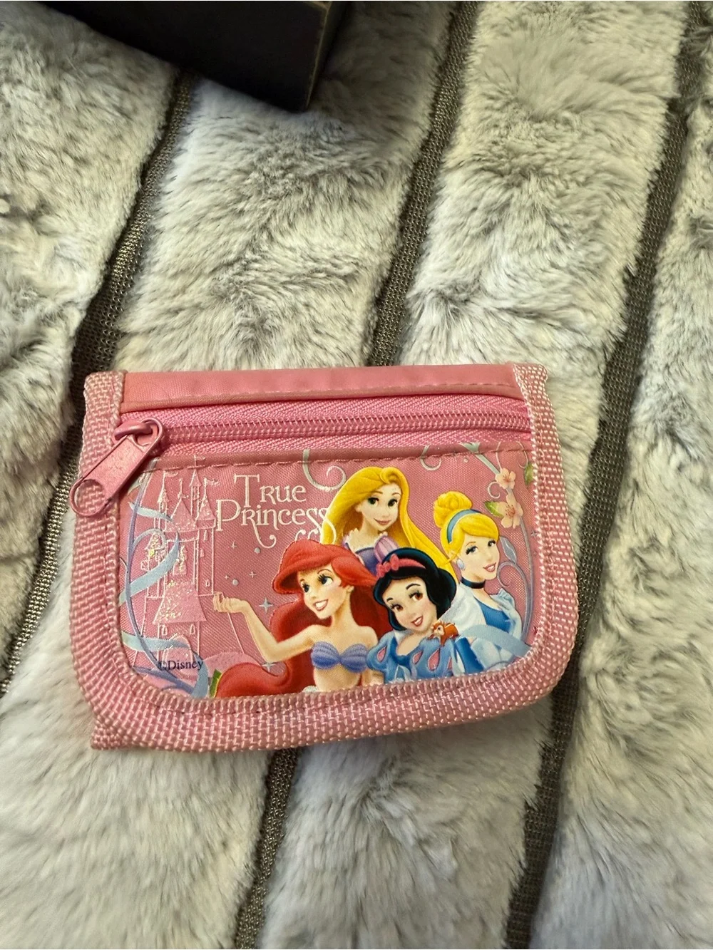 Disney Pink Kids 'True Princess' Zip Wallet with Princess Artwork